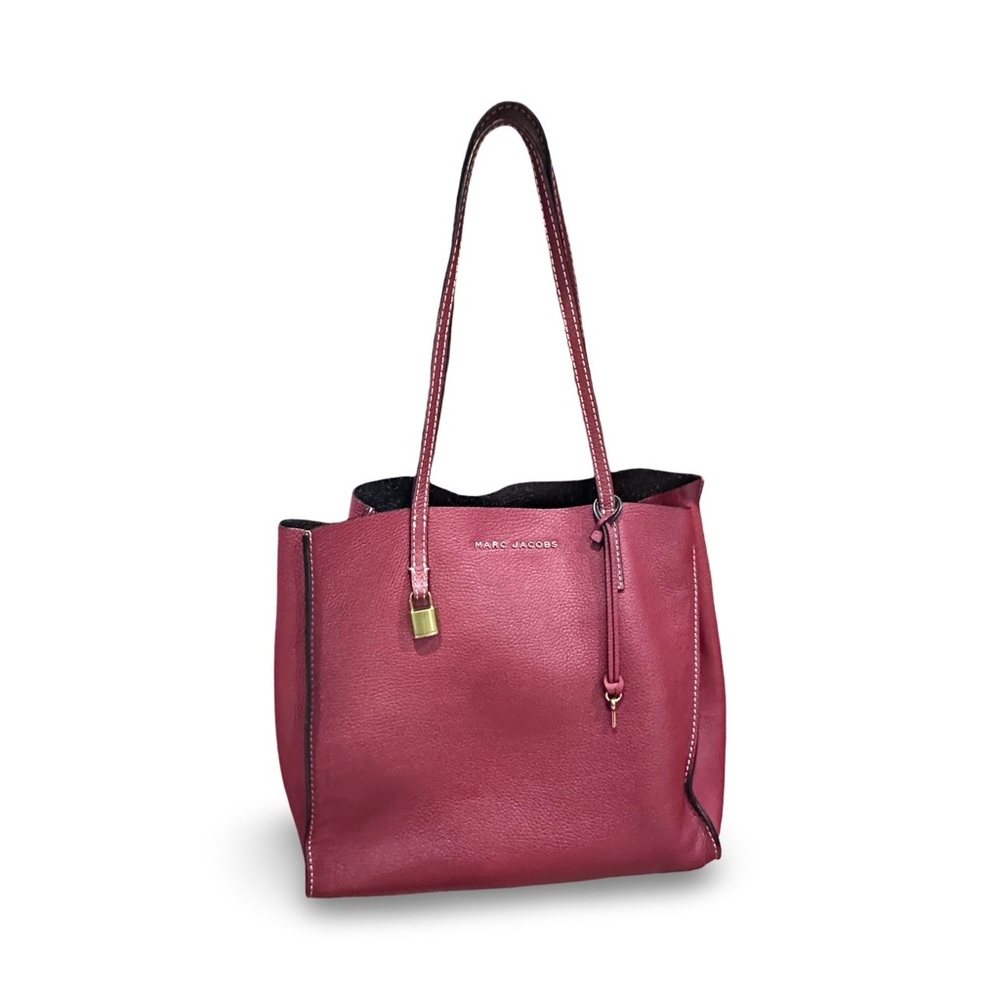 MARC JACOBS The Grind Tote in Burgundy - with lock and key - Picture 2 of 14